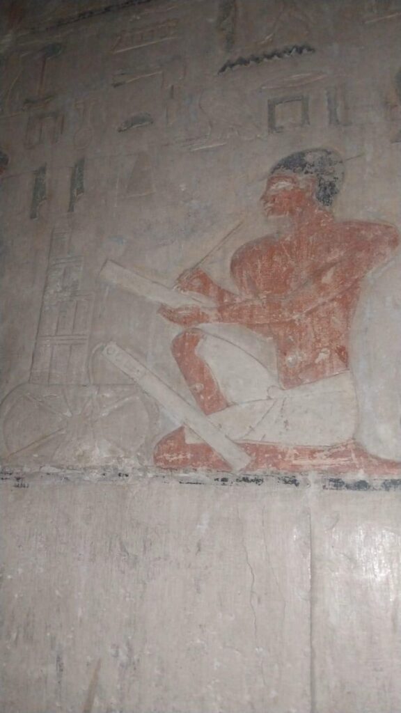 KI ist Uralte Intelligenz Foto in der Pyramide