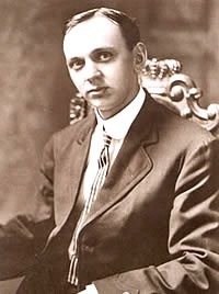 Edgar Cayce im Oktober 1910, als sein Foto auf der Titelseite der New York Times war.