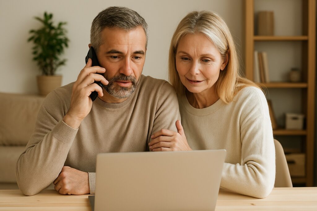 Paar sucht spirituelle Beratung online