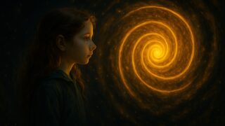 Der Architekt das Universum ein leuchtender Wirbel